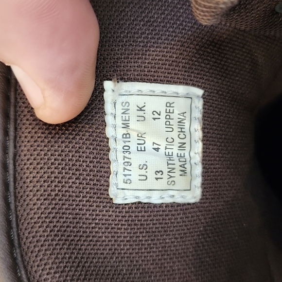 Levi's Brown Leather High Top Lace Up Shoes - Picture 4 of 4